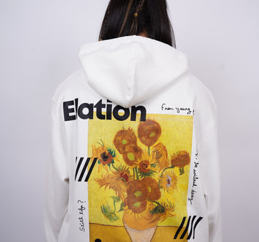 Van Gogh : Sunflower Heavyweight Baggy Hoodie For Men and Women