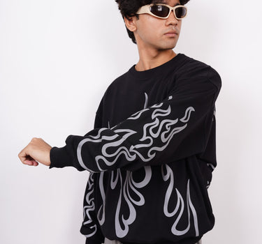 Ichigo Kurosaki (Reflective) : Bleach Heavyweight Baggy Sweatshirt For Men And Women