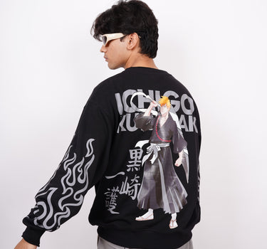 Ichigo Kurosaki (Reflective) : Bleach Heavyweight Baggy Sweatshirt For Men And Women