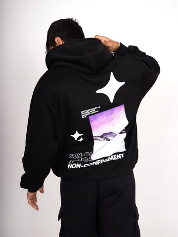 Non-Confinement - Heavyweight Baggy Hoodie For Men and Women