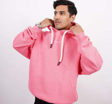 Bubblegum Pink : Ye Heavyweight Baggy Hoodie For Men and Women