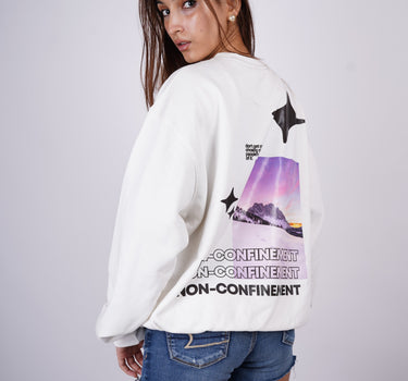 Non:Confinement : Heavyweight Baggy Sweatshirt For Men And Women