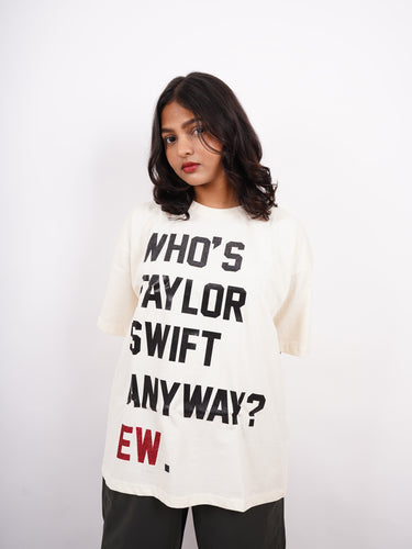 Taylor Swift : Who’s Taylor Swift anyway? Drop Sleeved Tee For Women