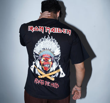 Run To the Hills (Reflective) : Iron Maiden Drop Sleeved  Tee For Men and Women