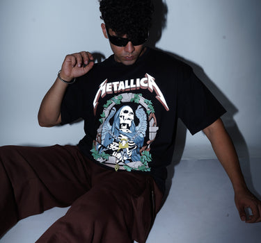 Metallica (Reflective) Drop Sleeved  Tee For Men and Women