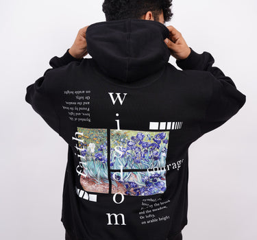 Van Gogh : Irises Heavyweight Baggy Hoodie For Men and Women