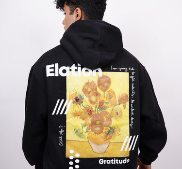 Van Gogh : Sunflower Heavyweight Baggy Hoodie For Men and Women