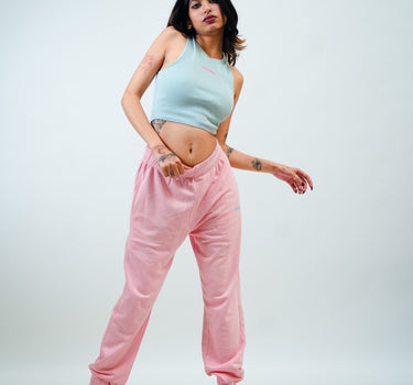 Limited Edition Pastel sky baby pink Burger Co ord Set For Women