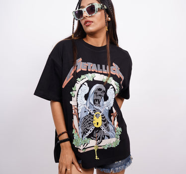 Metallica (Reflective) Drop Sleeved  Tee For Men and Women