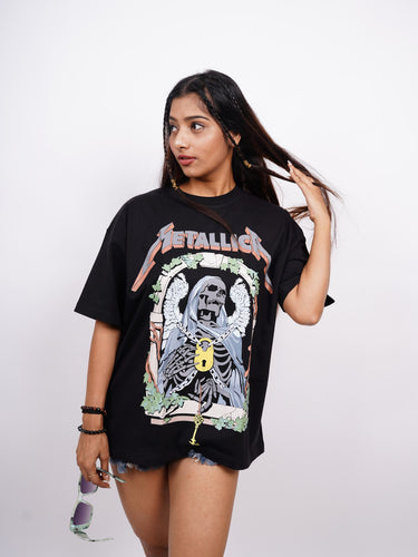 Metallica (Reflective) Drop Sleeved  Tee For Men and Women