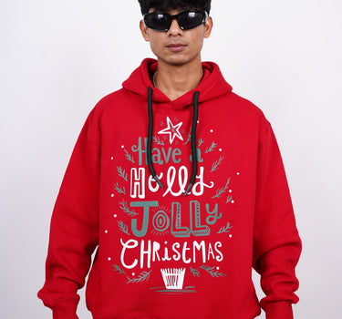 Holly Jolly Christmas : Heavyweight Baggy Hoodie For Men and Women