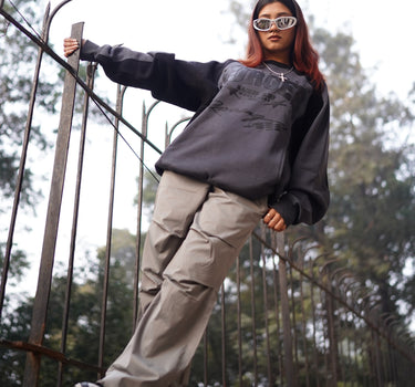 Burger club Unisex Racer Sweatshirt For Men and Women