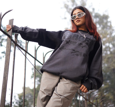 Burger club Unisex Racer Sweatshirt For Men and Women