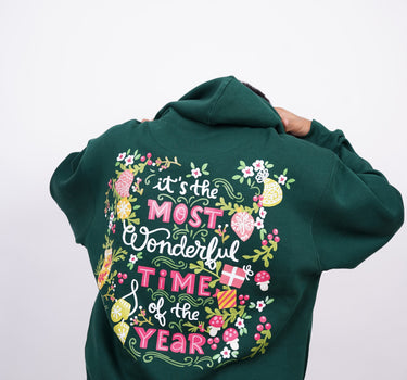 Most Wonderful Time : Heavyweight Baggy Hoodie For Men and Women