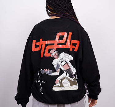 Travis Scott: Utopia Cartoon Art : Heavyweight Baggy Sweatshirt For Men And Women
