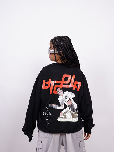 Travis Scott: Utopia Cartoon Art : Heavyweight Baggy Sweatshirt For Men And Women