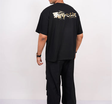 Kazutora Hanemiya (Reflective) : Tokyo Revengers Drop sleeved  Tee For Men and Women