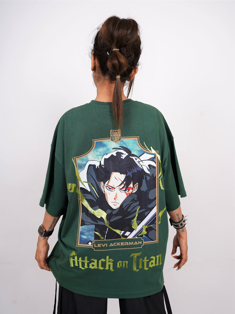 Levi Ackerman - Attack On titan Drop-Sleeved  Tee For Men and Women
