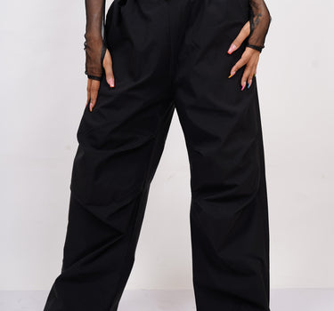 Burger Parachute Pants (Black) For Women