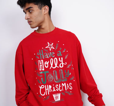 Holly Jolly Christmas : Heavyweight Baggy sweatshirt For Men And Women