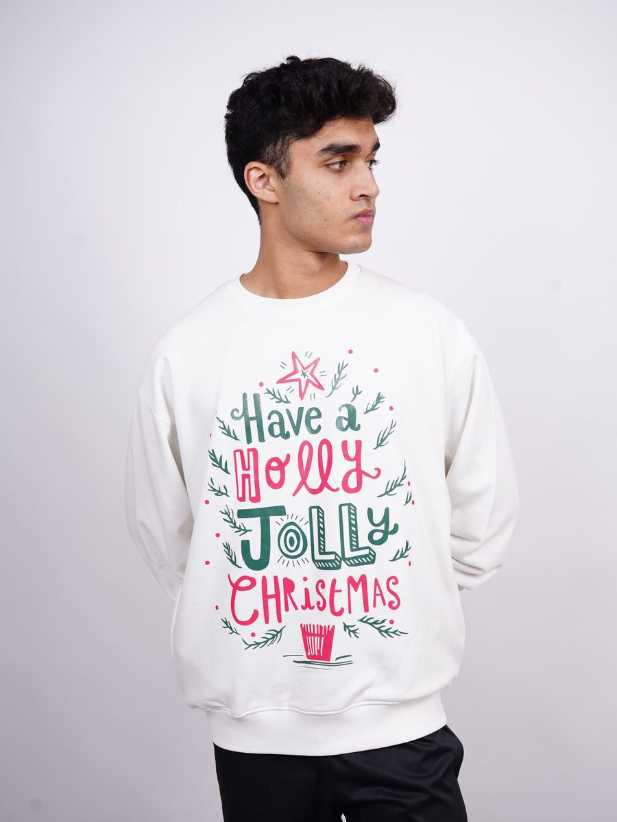 Holly Jolly Christmas - Heavyweight Baggy sweatshirt For Men And Women