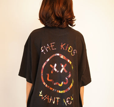 Kids Want Acid (Holographic)  : Drop Sleeved  Tee For Men and Women