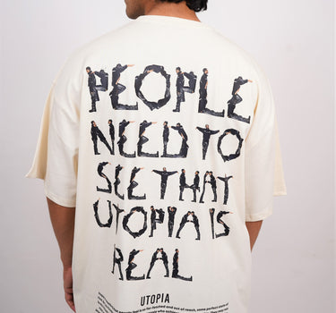 Travis Scott : Utopia is real Drop Sleeved  Tee For Men and Women