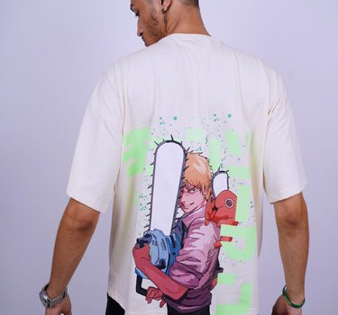Denji : Chainsawman Glow In Dark Drop Sleeved  Tee For Men and Women