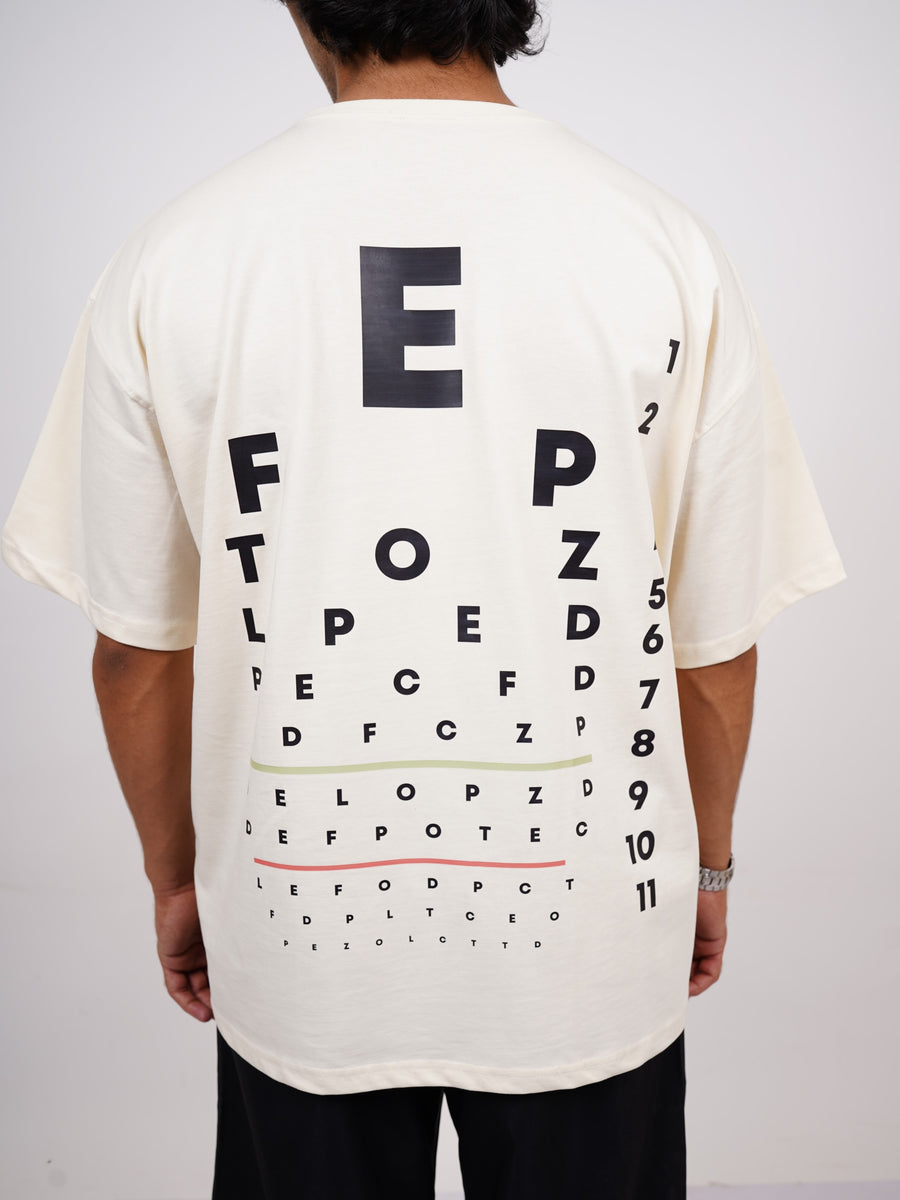 The test your vision tee - Vision Drop Sleeved Unisex tee (T-shirt)