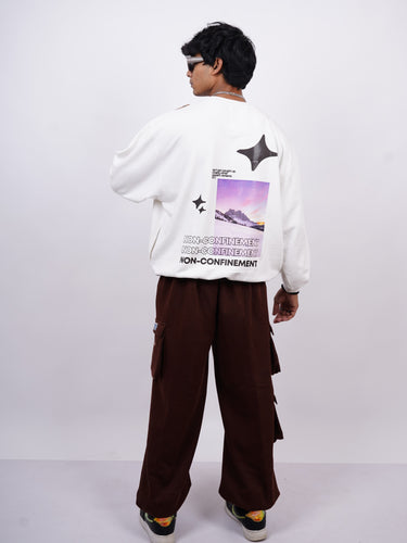 Non:Confinement : Heavyweight Baggy Sweatshirt For Men And Women