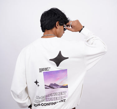 Non:Confinement : Heavyweight Baggy Sweatshirt For Men And Women