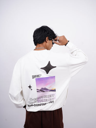 Non:Confinement : Heavyweight Baggy Sweatshirt For Men And Women