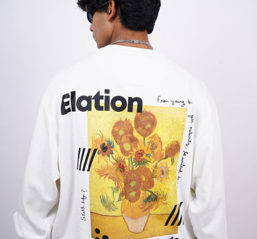 Van Gogh : Sunflowers Heavyweight Baggy Sweatshirt For Men And Women