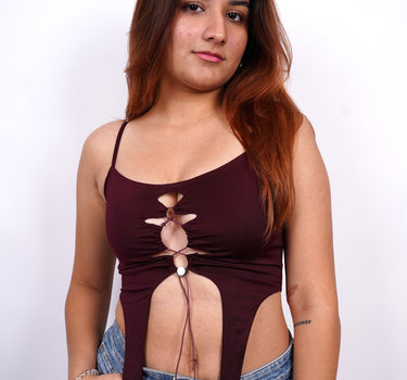 Maeve Cut Out Burger Bae Utility tank for women