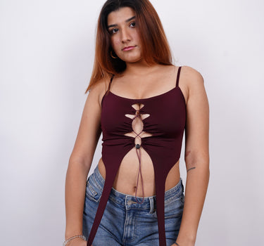 Maeve Cut Out Burger Bae Utility tank for women