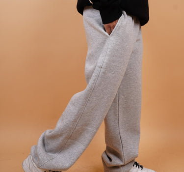 Melange Grey Fat Pants For Men and Women