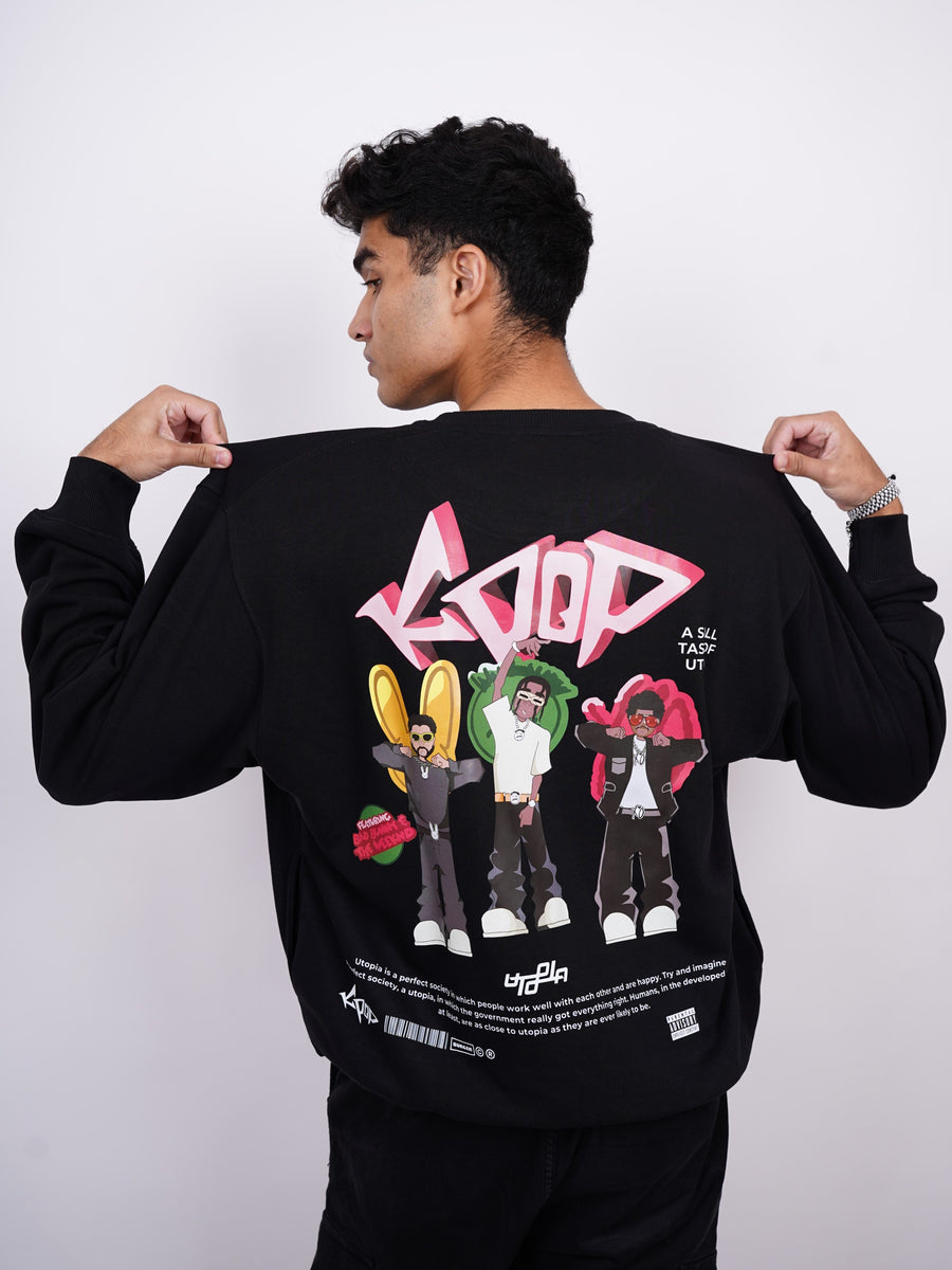 Travis Scott : K Pop - Heavyweight Baggy Sweatshirt For Men And Women