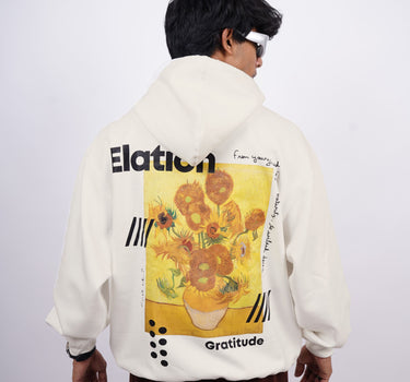 Van Gogh : Sunflower Heavyweight Baggy Hoodie For Men and Women