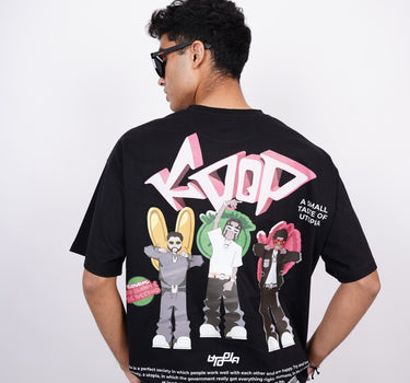 Travis Scott : K Pop : Round Neck Drop Sleeved  tee For Men and Women