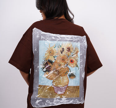 Van Gogh: Soup protected Sunflower Drop Sleeved  Tee For Men and Women