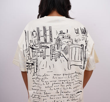 Van Gogh : Bedroom in Arles Drop Sleeved  Tee For Men and Women