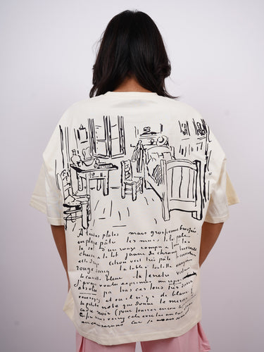 Van Gogh : Bedroom in Arles Drop Sleeved  Tee For Men and Women