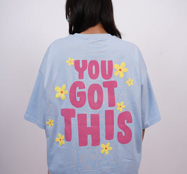 You Got This : Round Neck Drop:Sleeved  Tee For Men and Women