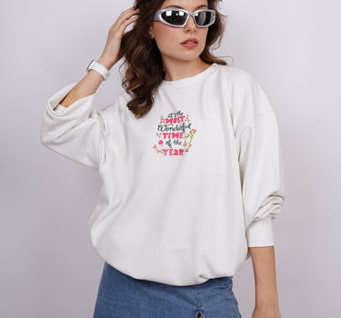 Most wonderful time : Heavyweight Baggy Sweatshirt For Men And Women