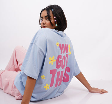 You Got This : Round Neck Drop:Sleeved  Tee For Men and Women