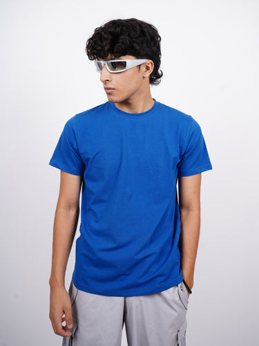 Basic : Burger Bae Round Neck Regular Fit  Tee For Men and Women