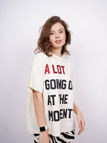 Taylor Swift : A lot is going on at the moment Drop Sleeved Tee For Women