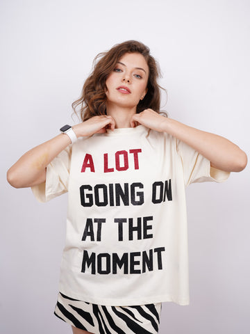 Taylor Swift : A lot is going on at the moment Drop Sleeved Tee For Women