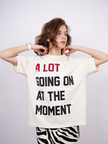 Taylor Swift : A lot is going on at the moment Drop Sleeved Tee For Women