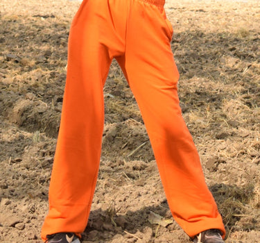 Irish Track Pants Bright Orange (MID RISE REGULAR FIT) For Men and Women